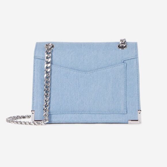 The Kooples Emily blue denim chain bagl NWT - Picture 2 of 9